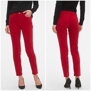 CHAPS RALPH LAUREN Red Denim Stretchy Jeans
